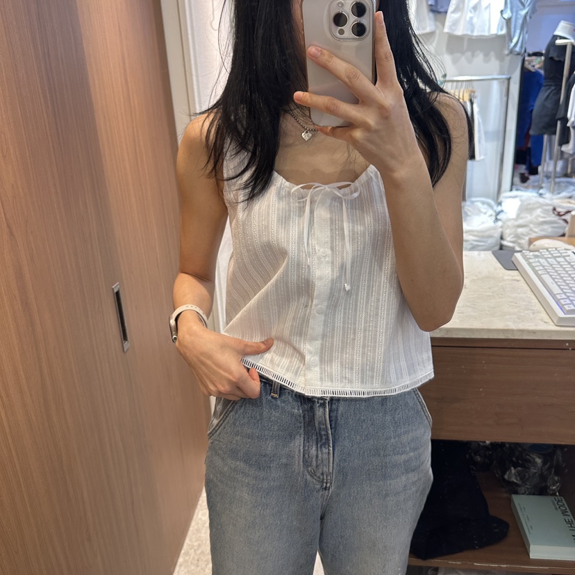 ON THE MODE直郵韓國代購㊣女裝新款時尚熱賣人氣吊帶背心ON THE MODE吊帶/背心