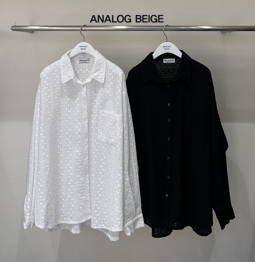ANGLOG BEIGE韓國直郵㊣女裝新款推薦熱賣職業襯衫蕾絲衫蕾絲ANGLOG BEIGE襯衫/蕾絲衫