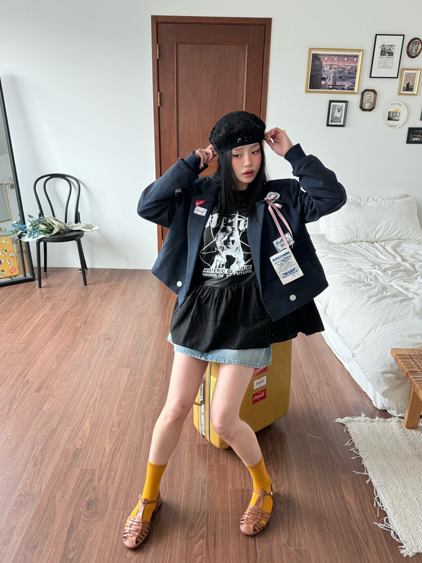 MAISONDEGLORY韓國直郵㊣東大門實拍女裝新品推薦時尚熱賣夾克MAISON DE GLORY夾克