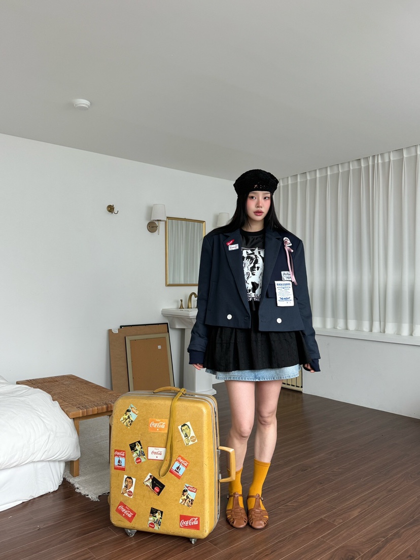 MAISONDEGLORY韓國直郵㊣東大門實拍女裝新品推薦時尚熱賣夾克MAISON DE GLORY夾克