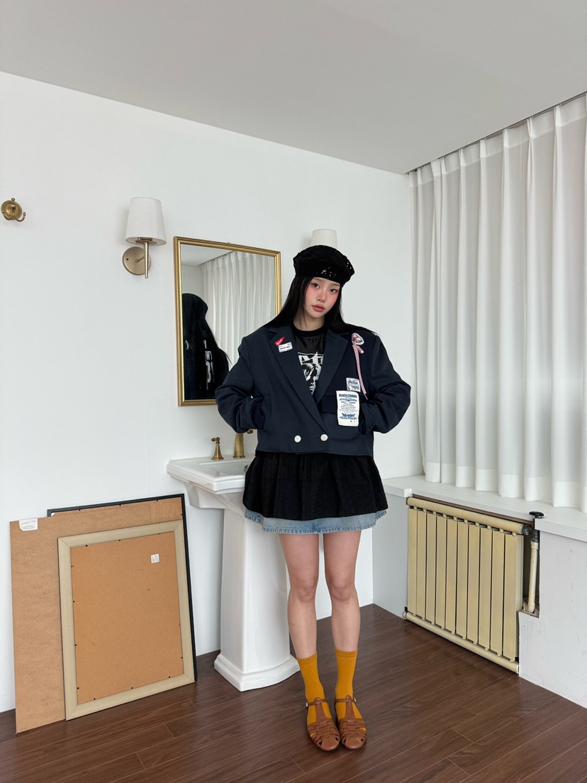 MAISONDEGLORY韓國直郵㊣東大門實拍女裝新品推薦時尚熱賣夾克MAISON DE GLORY夾克