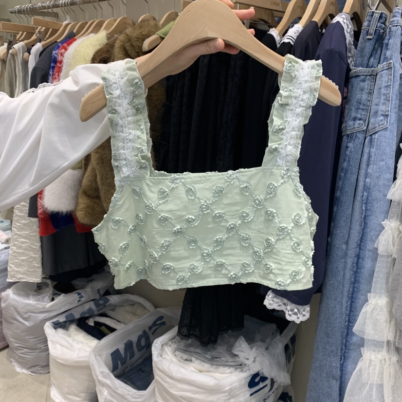 J PEAK/BY FLOW直郵韓國代購㊣女裝新品休閑時尚吊帶背心J PEAK吊帶/背心