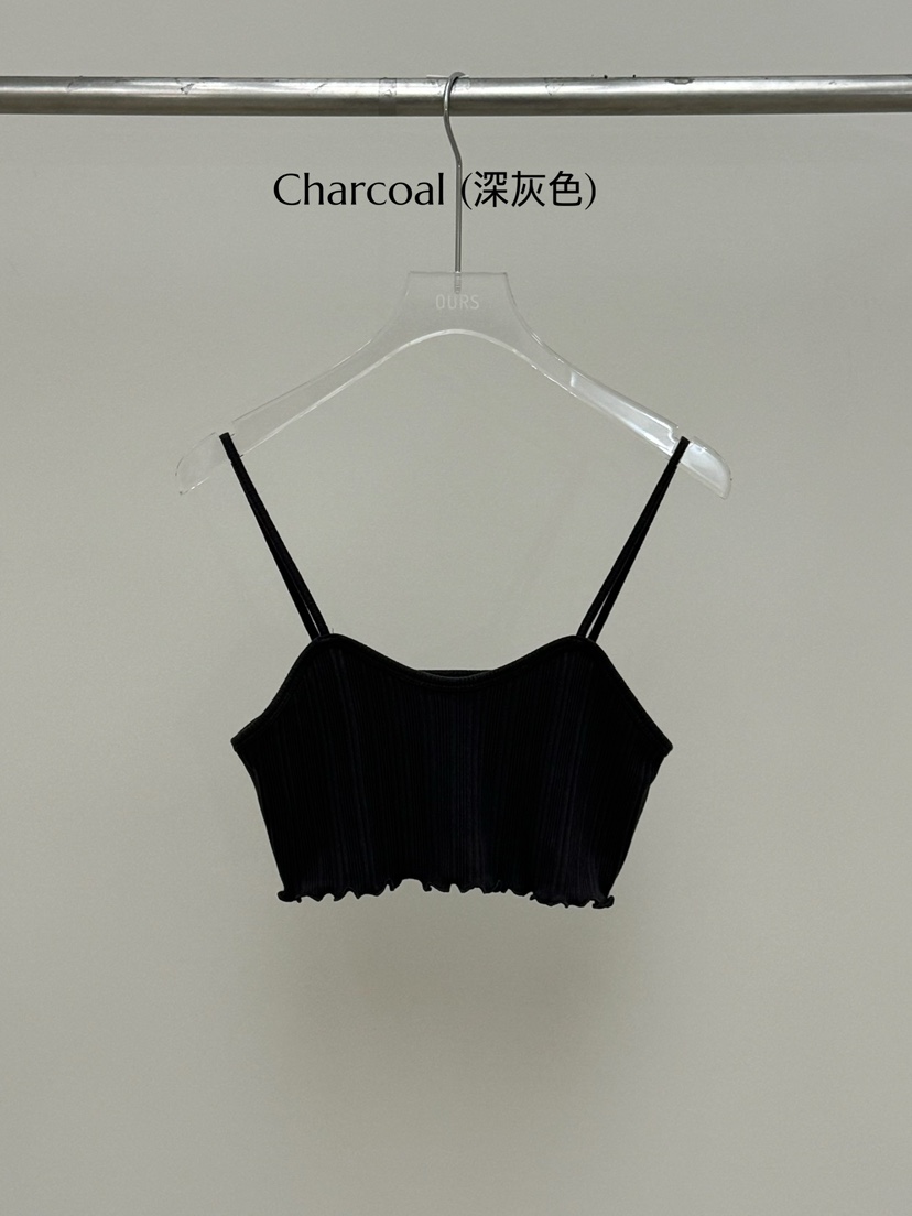OURS韓國直郵㊣女裝新品25春夏休閑職業時尚熱賣推薦吊帶背心OURS吊帶/背心圖色1