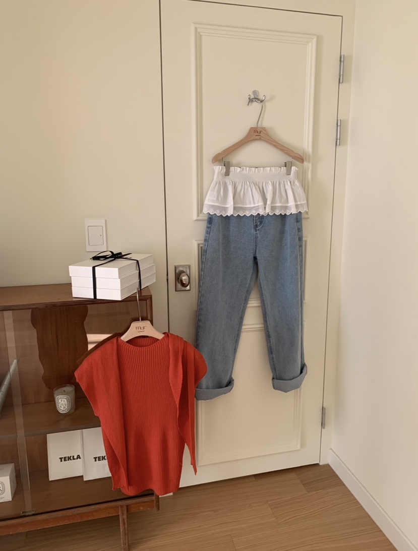 MURMUR韓國㊣直郵東大門代購女裝新品時尚25春夏人氣牛仔褲MURMUR牛仔褲