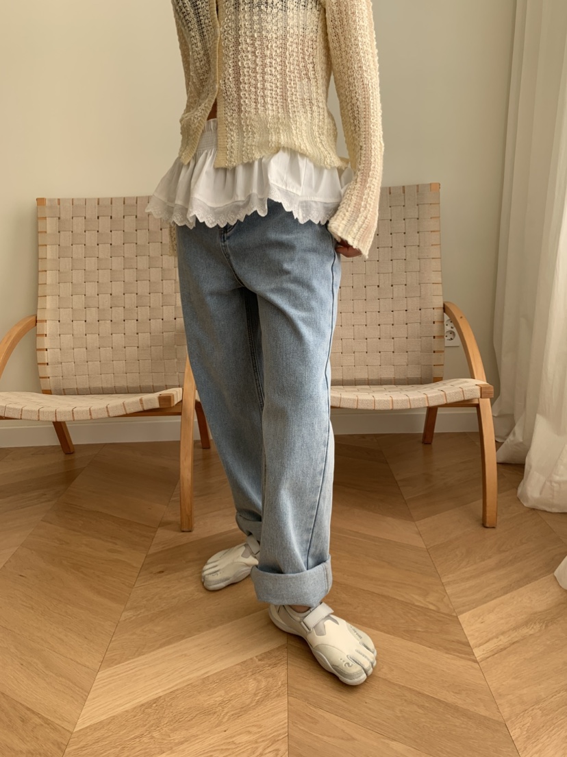 MURMUR韓國㊣直郵東大門代購女裝新品時尚25春夏人氣牛仔褲MURMUR牛仔褲