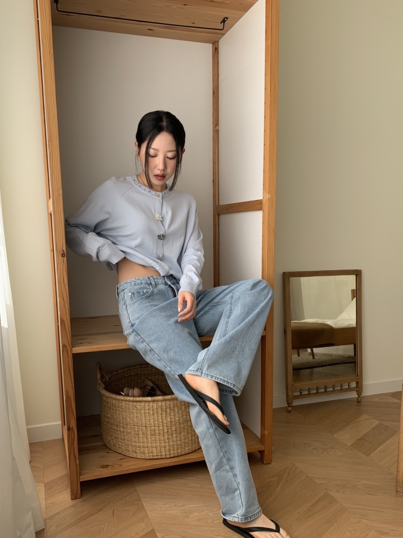 MURMUR韓國㊣直郵東大門代購女裝新品時尚25春夏人氣牛仔褲MURMUR牛仔褲