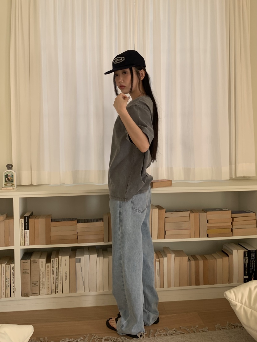 MURMUR韓國㊣直郵東大門代購女裝新品時尚25春夏人氣牛仔褲MURMUR牛仔褲
