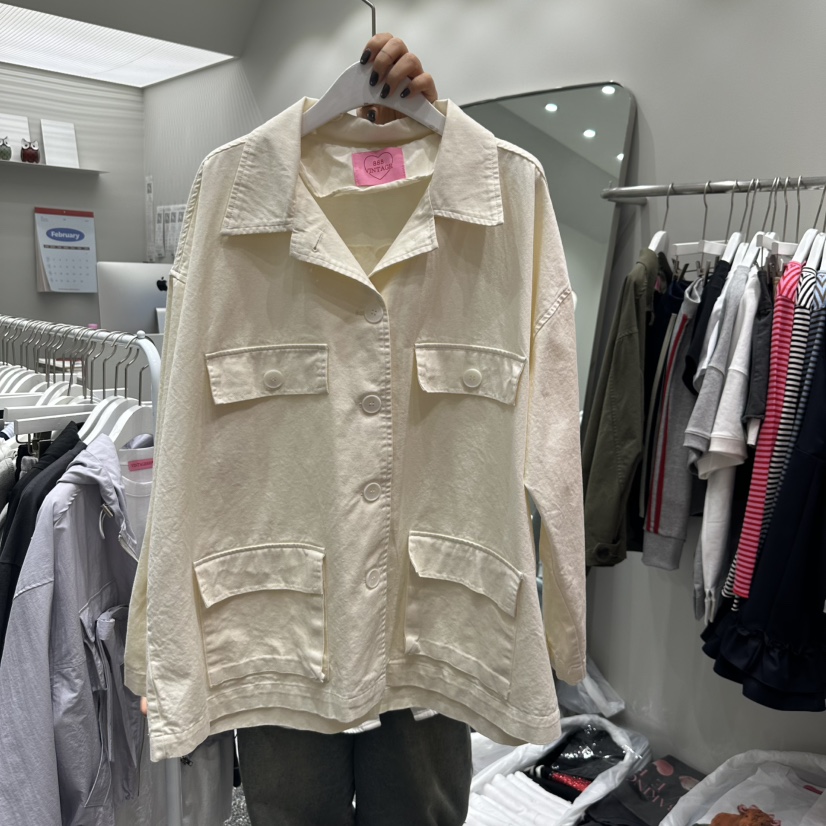 VINTAGE 888直郵韓國代購㊣女裝新款人氣25春夏休閑職業夾克VINTAGE888/TRIPLE EIGHT夾克圖色2