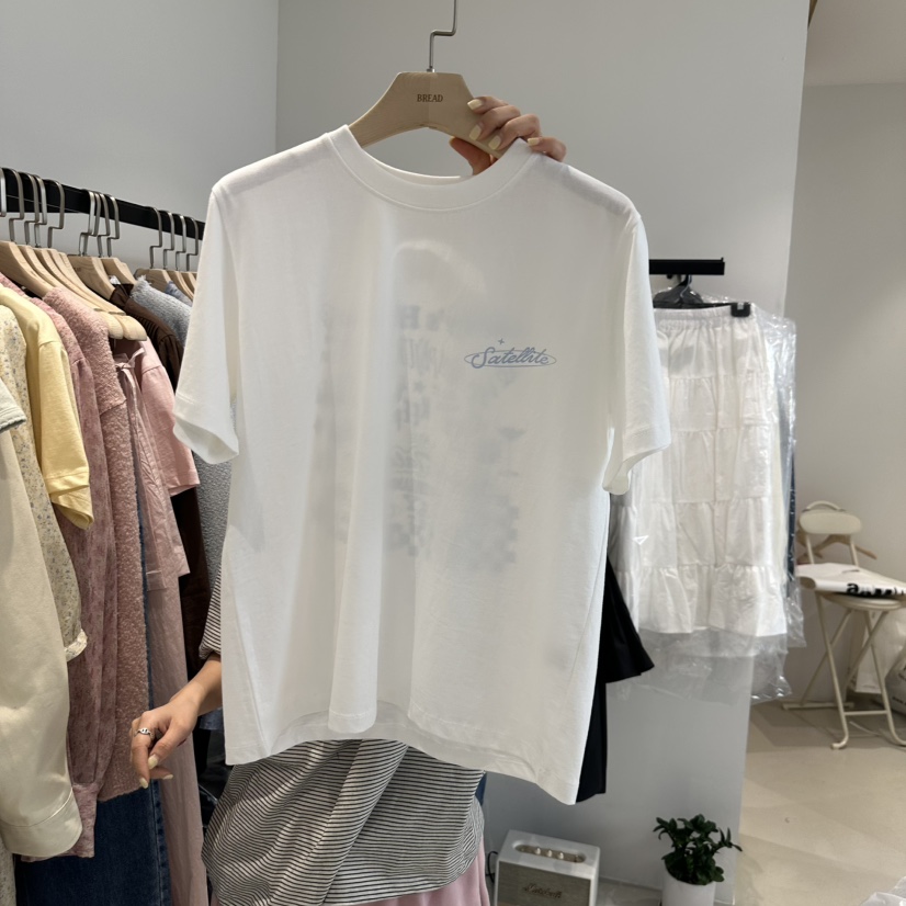BREAD直郵韓國代購㊣女裝新品休閑25春夏熱賣職業人氣時尚T恤BREADT恤圖色5