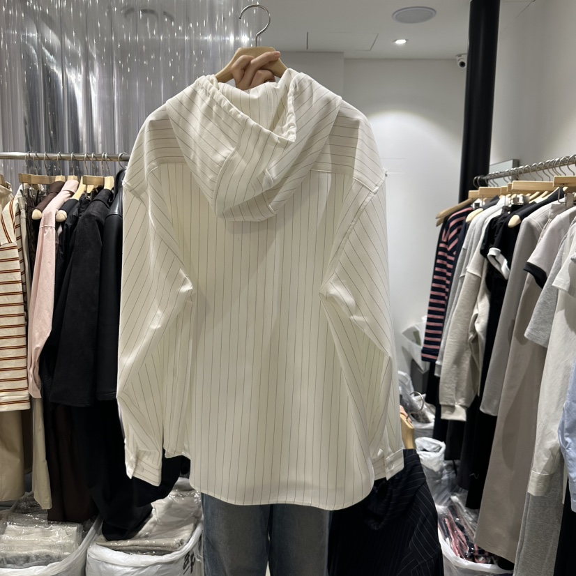 GREEK韓國直郵㊣東大門實拍女裝新品25春夏人氣襯衫蕾絲衫兜帽GREEK襯衫/蕾絲衫