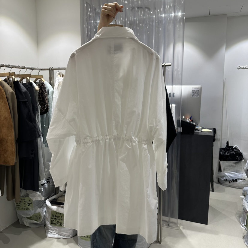 GREEK直郵韓國代購㊣女裝新品休閑職業時尚人氣熱賣長款風衣GREEK長款風衣