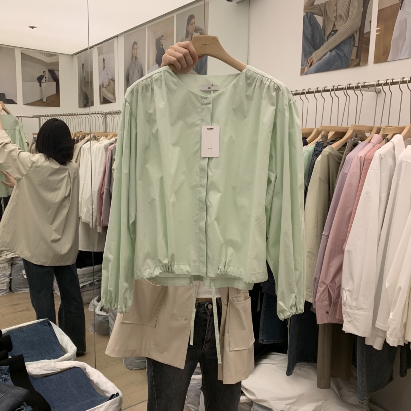 MOI-A韓國代購女裝新款職業熱賣25春夏真品推薦襯衫蕾絲衫MOI-A襯衫/蕾絲衫圖色1