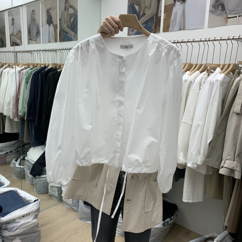 MOI-A韓國代購女裝新款職業熱賣25春夏真品推薦襯衫蕾絲衫MOI-A襯衫/蕾絲衫圖色2