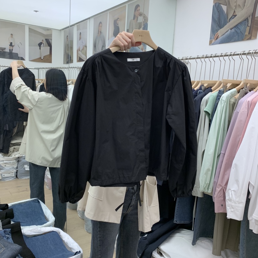 MOI-A韓國代購女裝新款職業熱賣25春夏真品推薦襯衫蕾絲衫MOI-A襯衫/蕾絲衫圖色3