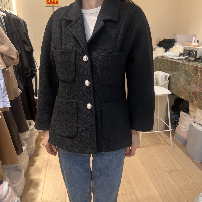 ARCHER韓國直郵㊣東大門實拍女裝新品25春夏夾克粗花呢口袋ARCHER夾克圖色3