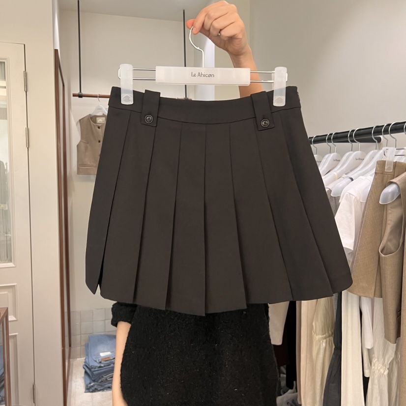 HAWK直郵韓國代購㊣女裝新品25春夏熱賣人氣時尚休閑職業短裙Le Ahicon短裙圖色3