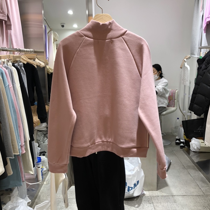 COKE CAKE韓國㊣直郵東大門代購女裝新款25春夏時尚衛衣拉鏈CHAE衛衣