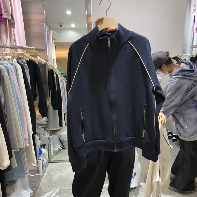 COKE CAKE韓國㊣直郵東大門代購女裝新款25春夏時尚衛衣拉鏈CHAE衛衣圖色3