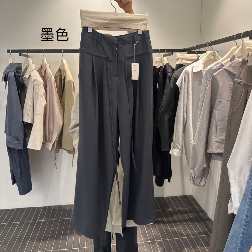 FIND-P韓國直郵㊣女裝新品推薦職業25春夏時尚休閑熱賣休閑褲FIND-P休閑褲圖色2