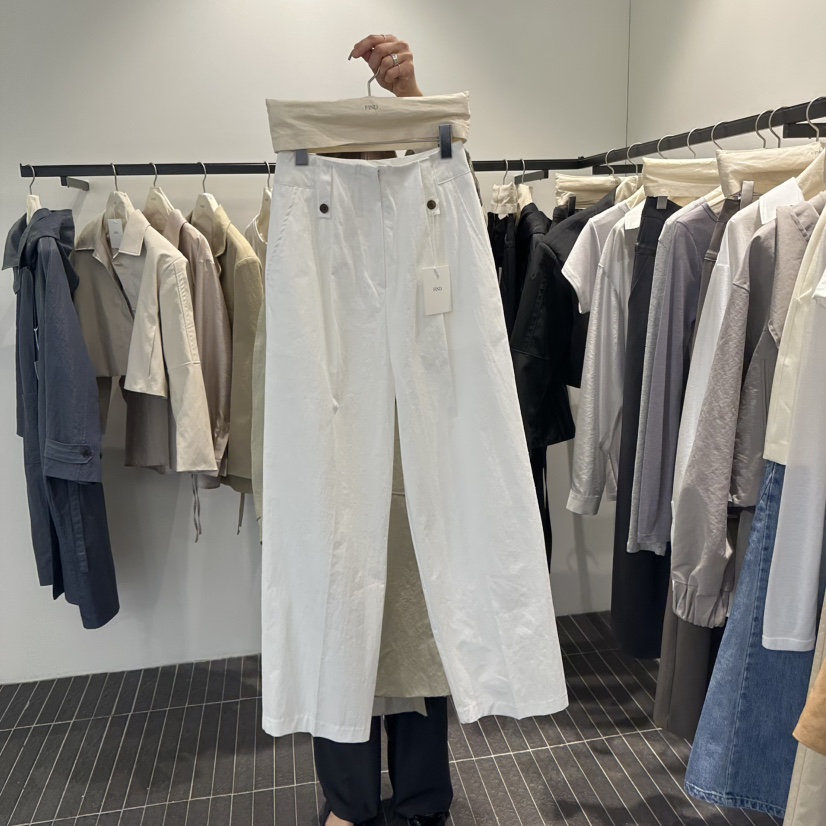 FIND-P韓國㊣直郵東大門代購女裝新品職業人氣推薦25春夏休閑褲FIND-P休閑褲圖色3
