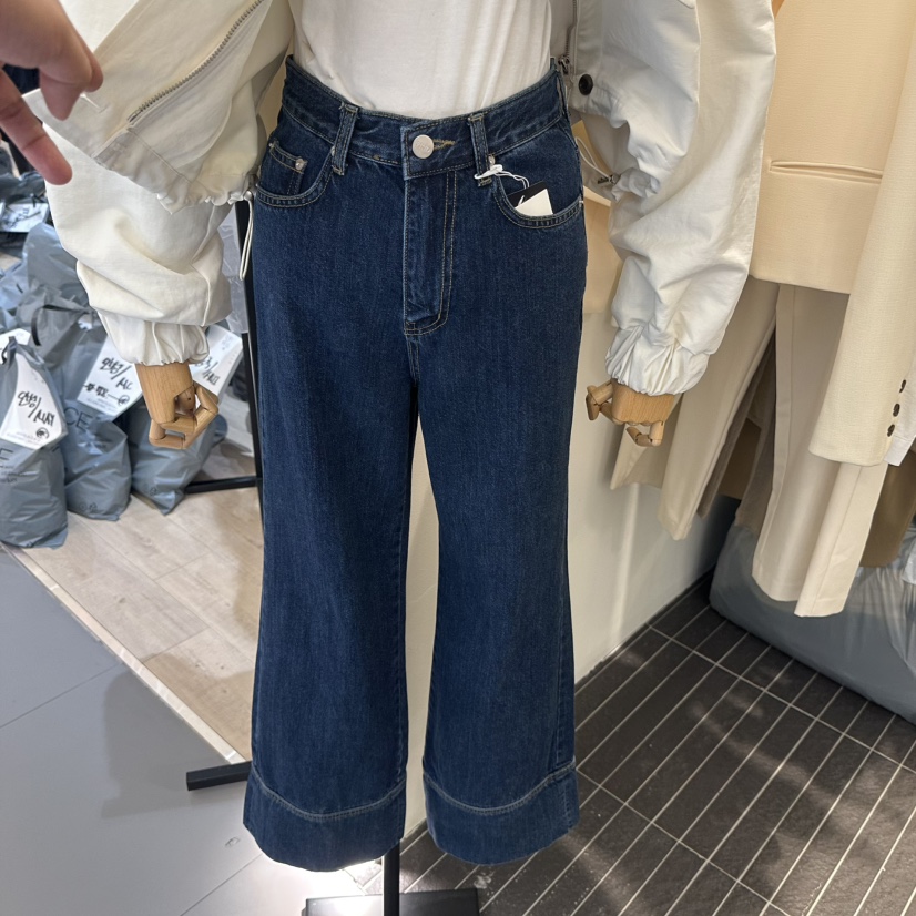 FIND-P韓國直郵㊣女裝新款25春夏職業推薦時尚休閑人氣牛仔褲FIND-P牛仔褲圖色1
