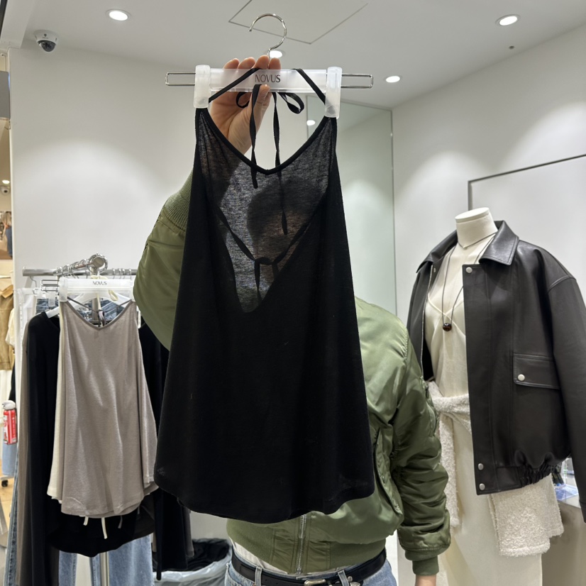 NOVUS直郵韓國代購㊣女裝新品熱賣職業休閑25春夏吊帶背心喇叭NOVUS吊帶/背心圖色3