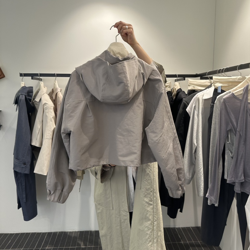 FIND-P韓國直郵㊣東大門實拍女裝新款時尚休閑人氣夾克連帽FIND-P夾克