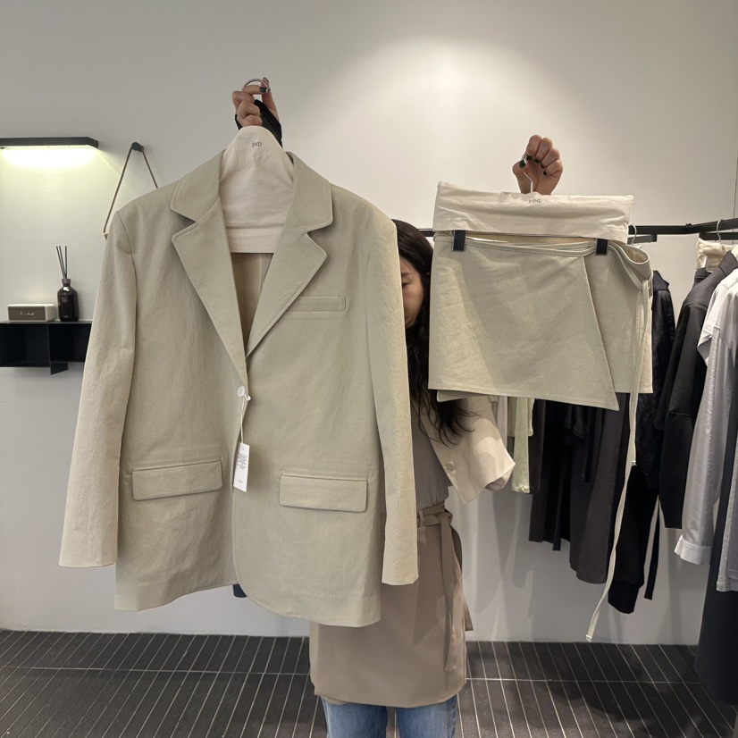 FIND-P韓國㊣直郵東大門代購女裝新品休閑25春夏人氣時尚夾克FIND-P夾克