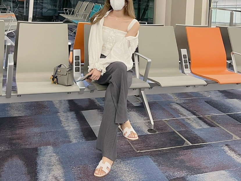 ONL直郵韓國代購㊣女裝新品人氣職業時尚25春夏休閑熱賣休閑褲ONL休閑褲