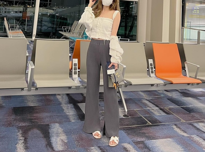 ONL直郵韓國代購㊣女裝新品人氣職業時尚25春夏休閑熱賣休閑褲ONL休閑褲