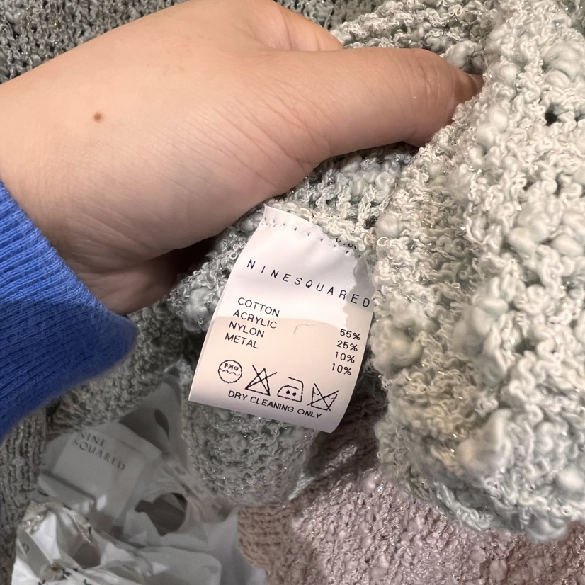 NINESQUARED韓國直郵㊣女裝新款人氣推薦25春夏時尚職業針織衫NINESQUARED針織衫
