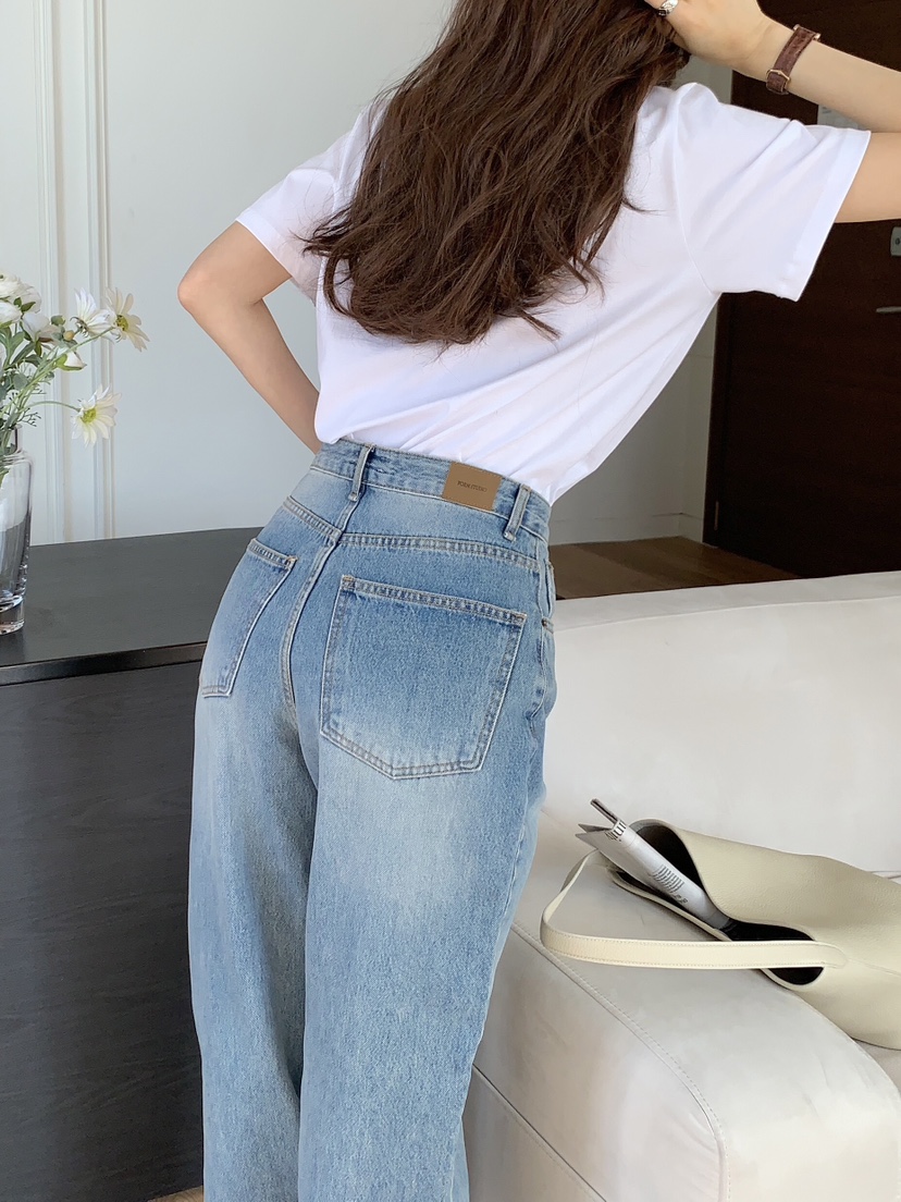 FORMSTUDIO韓國直郵㊣女裝新款推薦休閑25春夏職業時尚牛仔褲FORMSTUDIO牛仔褲