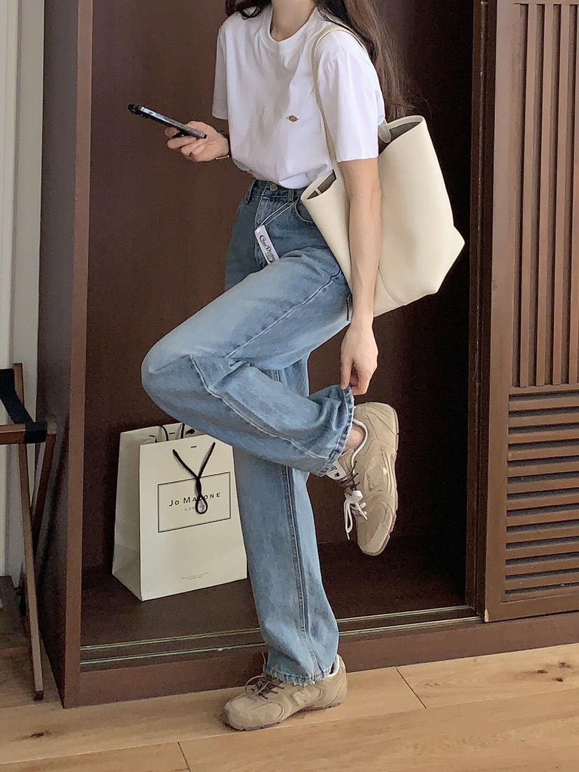 FORMSTUDIO韓國直郵㊣女裝新款推薦休閑25春夏職業時尚牛仔褲FORMSTUDIO牛仔褲