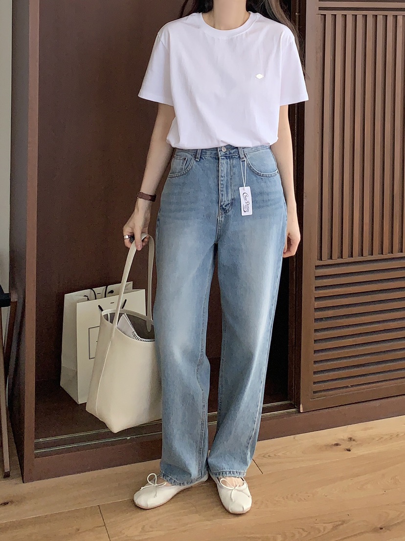 FORMSTUDIO韓國直郵㊣女裝新款推薦休閑25春夏職業時尚牛仔褲FORMSTUDIO牛仔褲