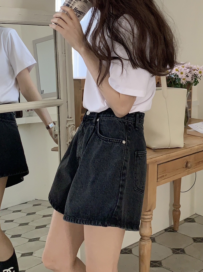 FORMSTUDIO直郵韓國代購㊣女裝新款休閑推薦人氣25春夏短褲喇叭FORMSTUDIO短褲