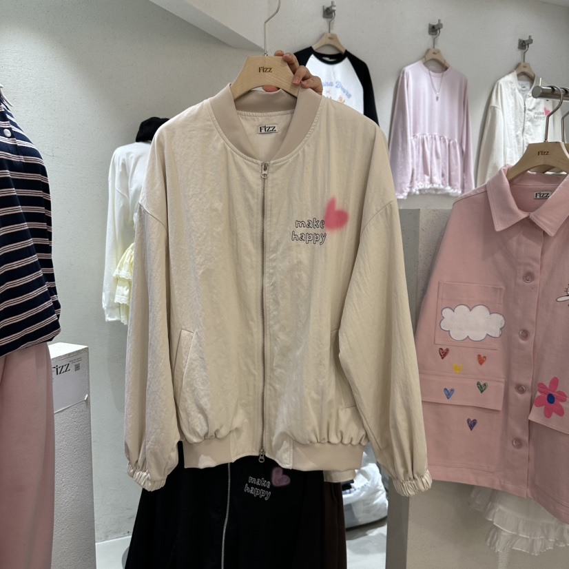 FIZZ韓國直郵㊣東大門實拍女裝新款熱賣推薦25春夏人氣夾克FIZZ夾克