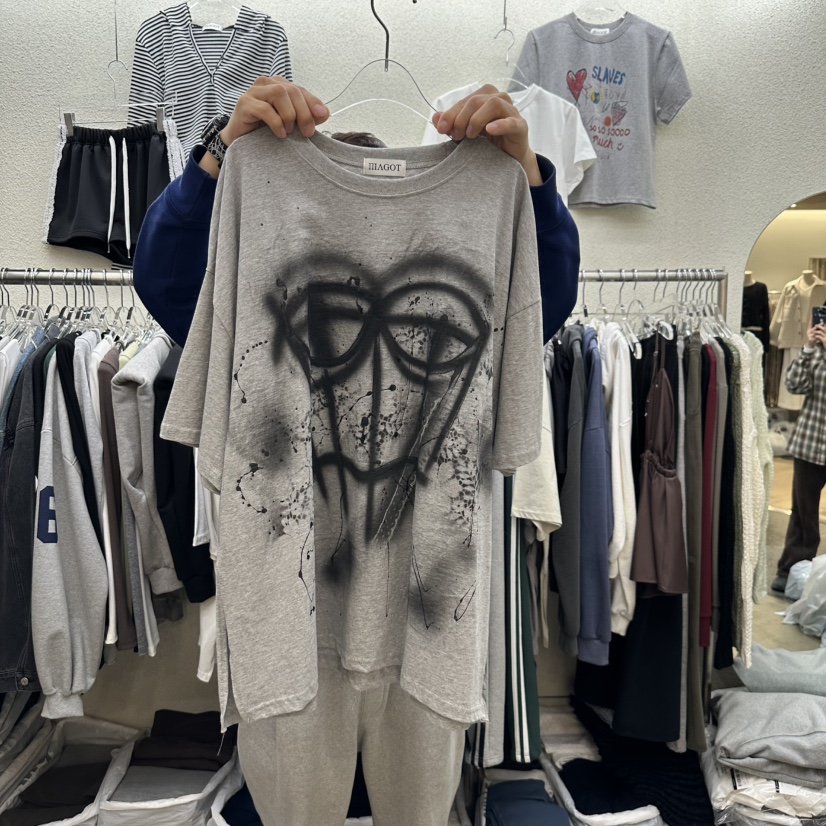 MAGOT直郵韓國代購㊣女裝新款25春夏人氣職業時尚熱賣推薦T恤IIIΛGOT/MAGOTT恤