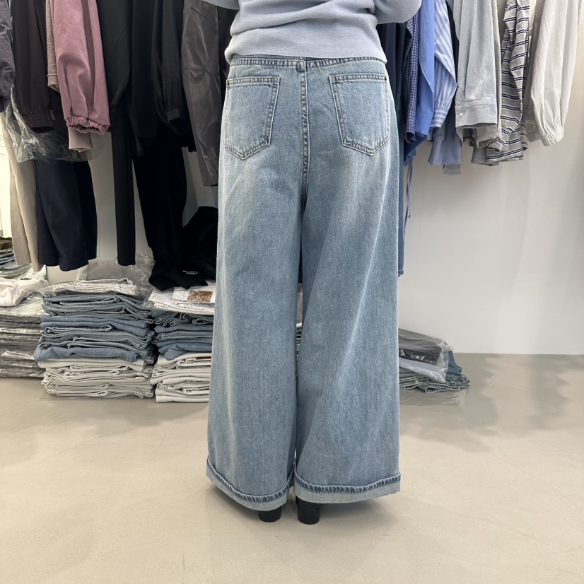 RIVER RAIN直郵韓國代購㊣女裝新品人氣時尚25春夏職業牛仔褲RIVER RAIN牛仔褲