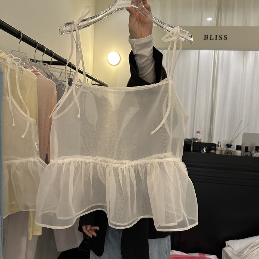 APML415韓國直郵㊣女裝新品熱賣推薦25春夏休閑時尚吊帶背心BLISS吊帶/背心