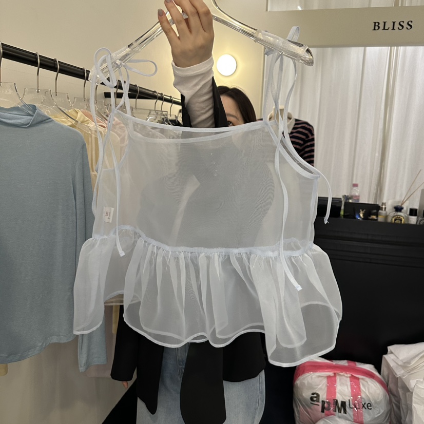 APML415韓國直郵㊣女裝新品熱賣推薦25春夏休閑時尚吊帶背心BLISS吊帶/背心
