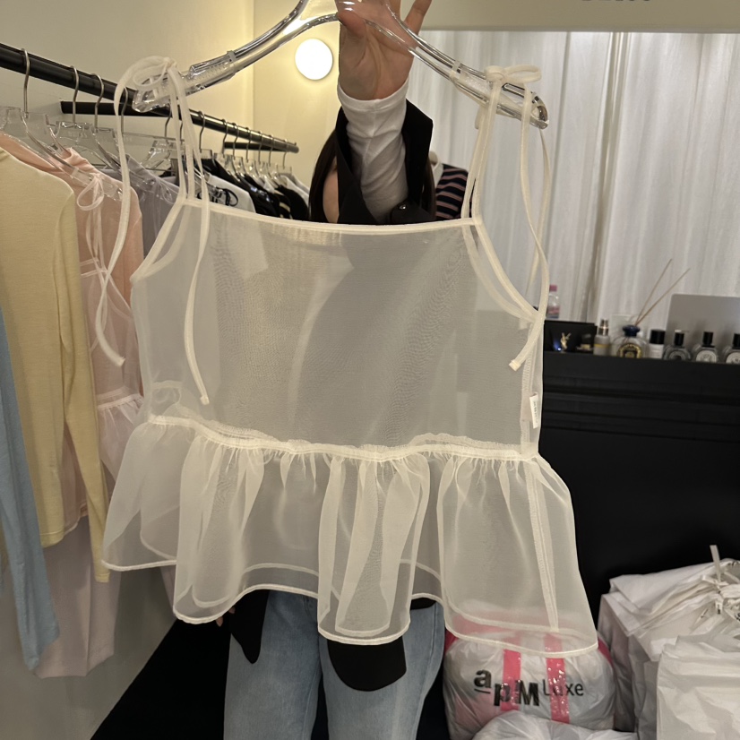 APML415韓國直郵㊣女裝新品熱賣推薦25春夏休閑時尚吊帶背心BLISS吊帶/背心圖色2