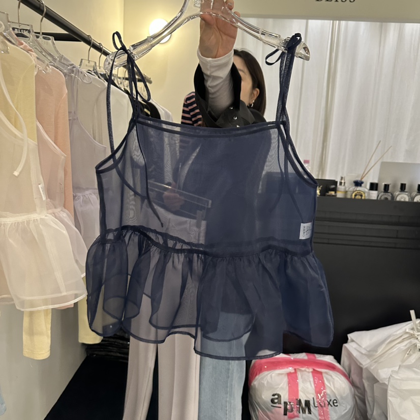 APML415韓國直郵㊣女裝新品熱賣推薦25春夏休閑時尚吊帶背心BLISS吊帶/背心圖色3
