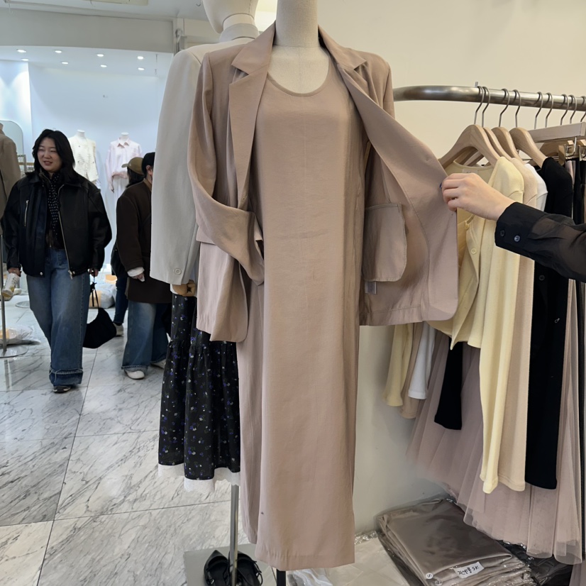 THE LOW韓國直郵㊣女裝新品25春夏休閑職業人氣熱賣連衣裙THE LOW連衣裙圖色4