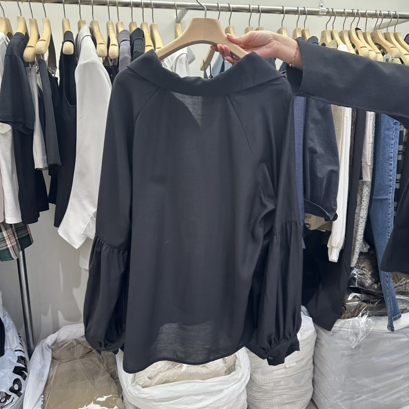 VIVEL韓國㊣直郵東大門代購女裝新品25春夏時尚休閑襯衫蕾絲衫VIVEL襯衫/蕾絲衫