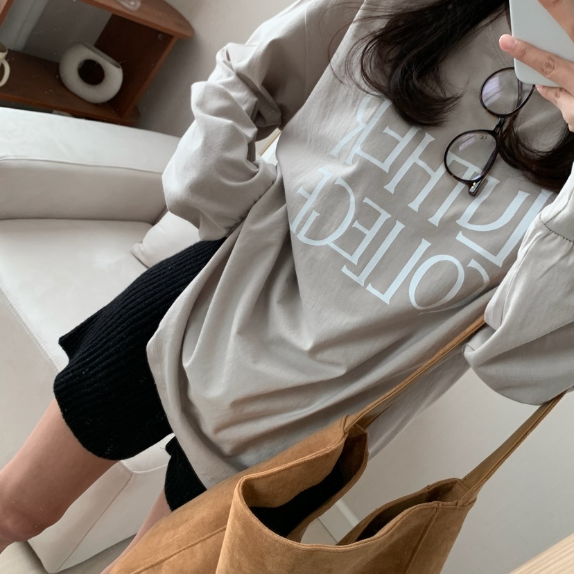 HELLO JINI韓國直郵㊣東大門實拍女裝新品熱賣25春夏長袖T恤HELLO JINI長袖T恤