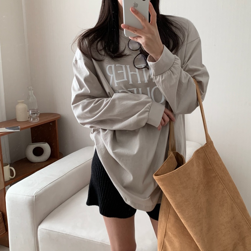 HELLO JINI韓國直郵㊣東大門實拍女裝新品熱賣25春夏長袖T恤HELLO JINI長袖T恤