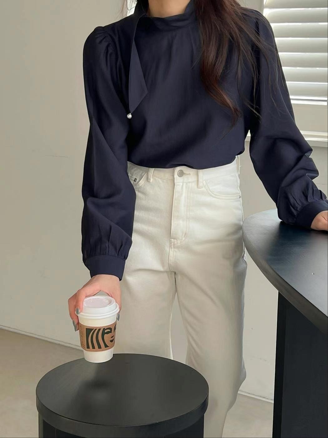 ANDBYL直郵韓國代購㊣女裝新款25春夏熱賣推薦人氣襯衫蕾絲衫ANDBYL襯衫/蕾絲衫