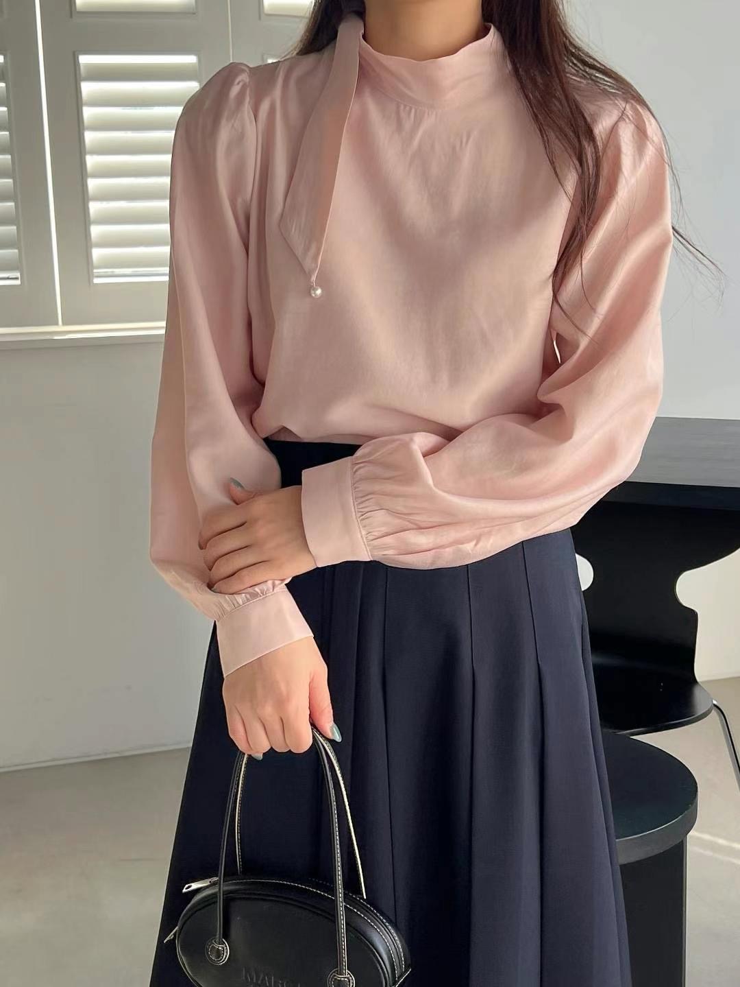 ANDBYL直郵韓國代購㊣女裝新款25春夏熱賣推薦人氣襯衫蕾絲衫ANDBYL襯衫/蕾絲衫圖色3