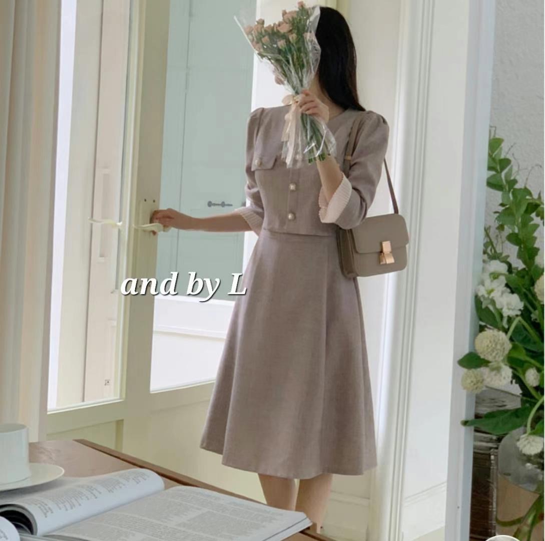 ANDBYL直郵韓國代購㊣女裝新款職業時尚休閑熱賣推薦連衣裙ANDBYL連衣裙