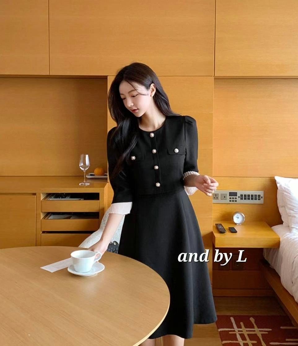 ANDBYL直郵韓國代購㊣女裝新款職業時尚休閑熱賣推薦連衣裙ANDBYL連衣裙